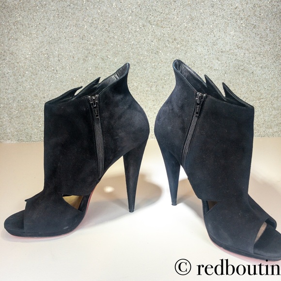 🔴SOLDBelfeconica black suede Bootie 40.5 - Picture 4 of 8